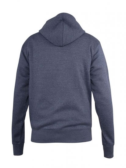 D555 Orchid Chest Printed Zip Through Hoody Denim Blue - Gensere og hettegensere - Store hettegensere - 2XL-14XL