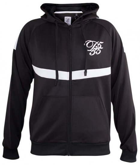 D555 Bristol Couture Zip Through Hoody Black - Gensere og hettegensere - Store hettegensere - 2XL-14XL