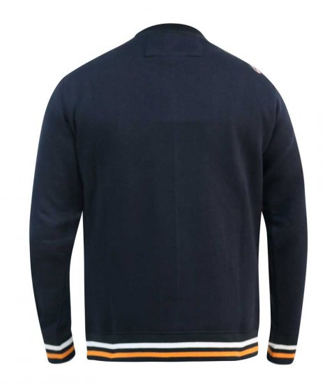 D555 Marlow Printed Crew Neck Sweatshirt Navy - Gensere og hettegensere - Store hettegensere - 2XL-14XL