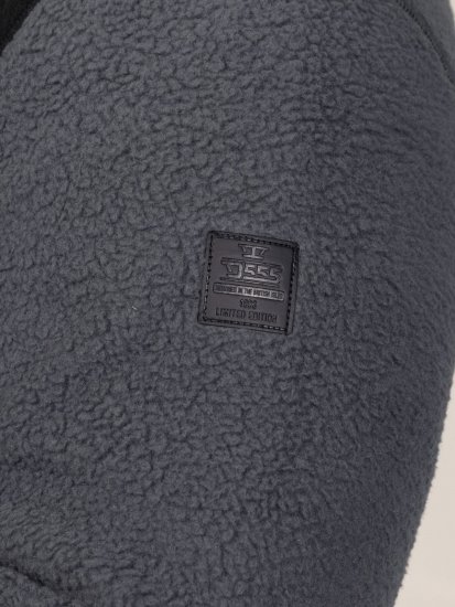 D555 Daly Quarter Zip Fleece Sweatshirt Svart/Grå - Gensere og hettegensere - Store hettegensere - 2XL-14XL