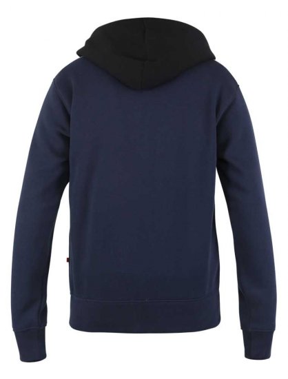 D555 Silverton Contrast Panneled Hoodie Navy - Gensere og hettegensere - Store hettegensere - 2XL-14XL