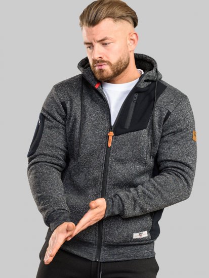 D555 Crofton Hoodie With Sherpa Lining - Gensere og hettegensere - Store hettegensere - 2XL-14XL
