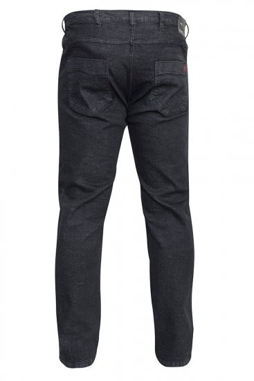 Duke Balfour Relaxed Comfort Fit Stretch Jeans With Elasticated Waist Black - Jeans og bukser - Store Bukser og Store Jeans