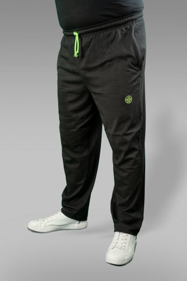20 Nodi Long Leg Sports Pants in Combed Cotton Jersey Black - Sweatbukser og-shorts - Sweatbukser og Sweatshorts 2XL-12XL