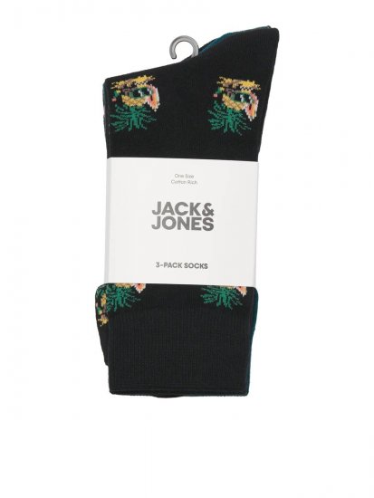 Jack & Jones Pineapple Skulls Sokker Svart 3-pakning - Undertøy & badetøy - Undertøy store størrelser 