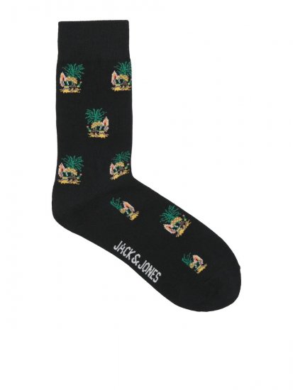 Jack & Jones Pineapple Skulls Sokker Svart 3-pakning - Undertøy & badetøy - Undertøy store størrelser 