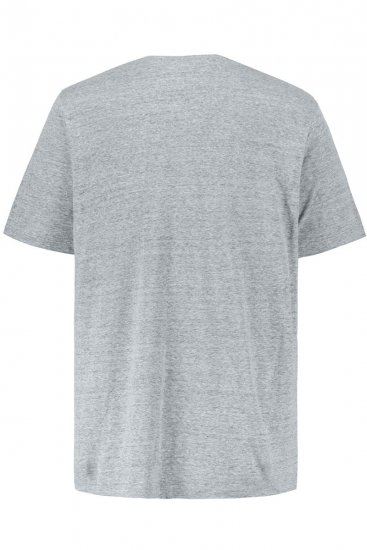 JP1880 702415 T-skjorte med V-hals Gråmelert - T-skjorter - Store T-skjorter - 2XL-14XL