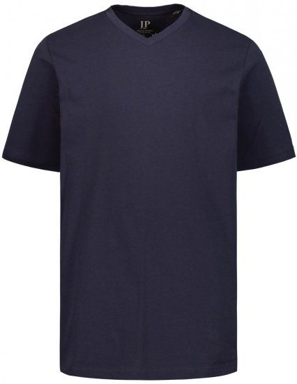 JP1880 702415 T-skjorte med V-hals Mørkeblå - T-skjorter - Store T-skjorter - 2XL-14XL