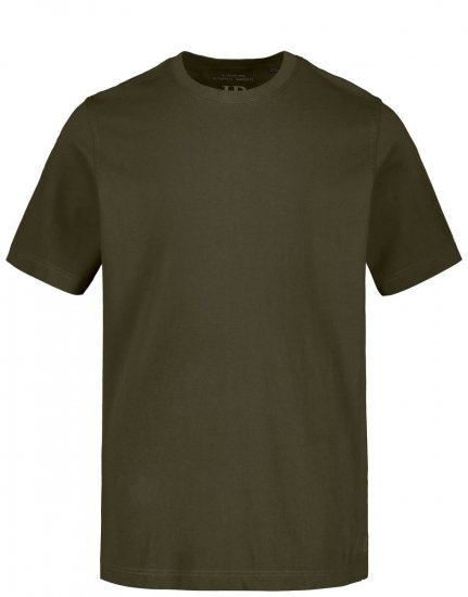 JP1880 702558 T-skjorte med rund hals Mørk oliven - T-skjorter - Store T-skjorter - 2XL-14XL