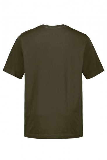 JP1880 702558 T-skjorte med rund hals Mørk oliven - T-skjorter - Store T-skjorter - 2XL-14XL