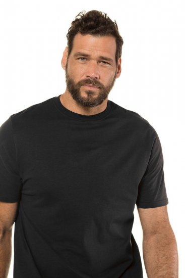 JP1880 702558 T-skjorte med rund hals Svart - T-skjorter - Store T-skjorter - 2XL-14XL
