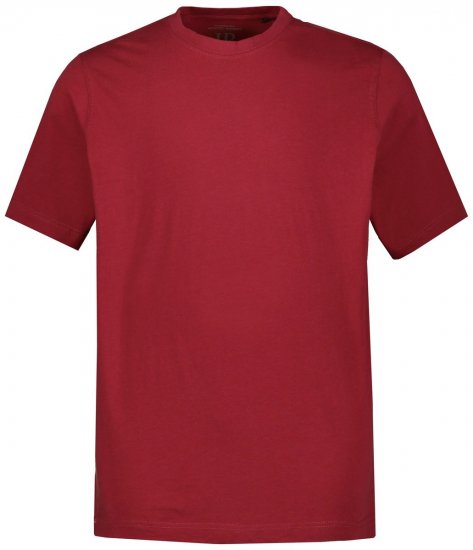 JP1880 702558 T-skjorte med rund hals Mørkerød - T-skjorter - Store T-skjorter - 2XL-14XL