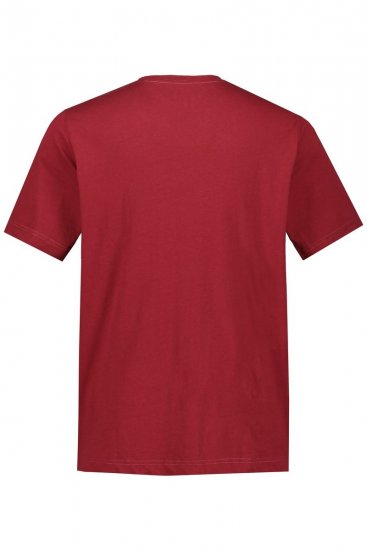 JP1880 702558 T-skjorte med rund hals Mørkerød - T-skjorter - Store T-skjorter - 2XL-14XL