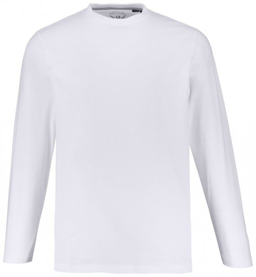 JP1880 702559 Langermet T-skjorte Hvit - T-skjorter - Store T-skjorter - 2XL-14XL