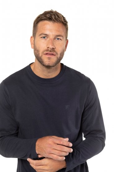 JP1880 702559 Langermet T-skjorte Mørkeblå - T-skjorter - Store T-skjorter - 2XL-14XL
