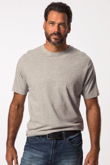 JP1880 702637 T-skjorte med rund hals 2-pakning Gråmelert - T-skjorter - Store T-skjorter - 2XL-14XL