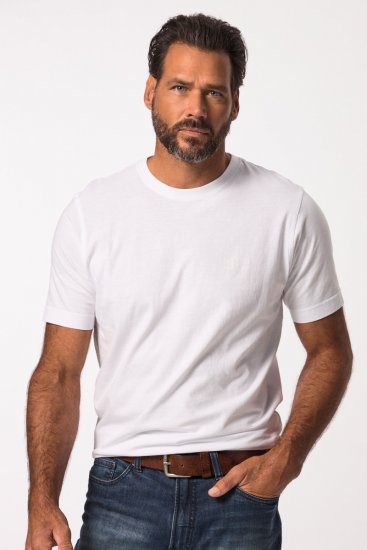 JP1880 702637 T-skjorte med rund hals 2-pakning Hvit - T-skjorter - Store T-skjorter - 2XL-14XL
