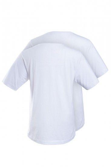JP1880 702637 T-skjorte med rund hals 2-pakning Hvit - T-skjorter - Store T-skjorter - 2XL-14XL
