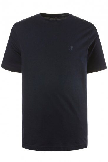 JP1880 702637 T-skjorte med rund hals 2-pakning Mørkeblå - T-skjorter - Store T-skjorter - 2XL-14XL