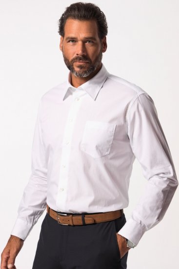 JP1880 703633 Langermet Business-skjorte Hvit - Skjorter - Store skjorter - 2XL-8XL