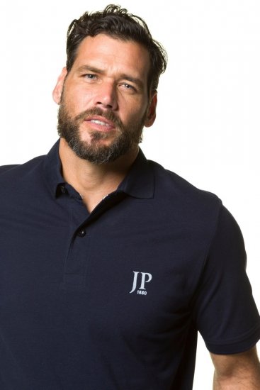 JP1880 704317 Pikéskjorte 2-pakning Svart/Mørkeblå - Polo- & piqueskjorter - Poloskjorte i store størrelser - 2XL-8XL