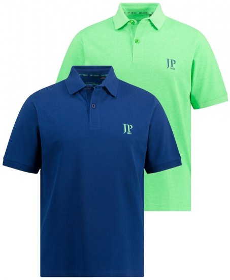 JP1880 704317 Pikéskjorte 2-pakning Dypblå - Polo- & piqueskjorter - Poloskjorte i store størrelser - 2XL-8XL