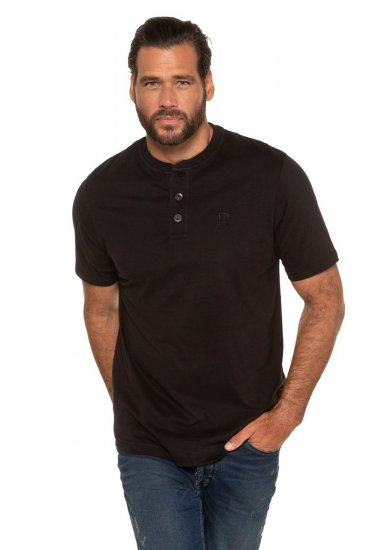 JP1880 708420 Henley t-skjorte 2-pakning Svart - T-skjorter - Store T-skjorter - 2XL-14XL