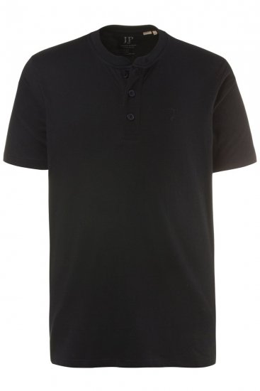 JP1880 708420 Henley t-skjorte 2-pakning Svart - T-skjorter - Store T-skjorter - 2XL-14XL