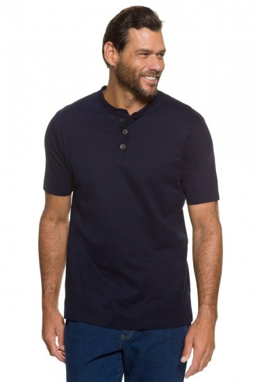 JP1880 708420 Henley t-skjorte 2-pakning Mørkeblå - T-skjorter - Store T-skjorter - 2XL-14XL