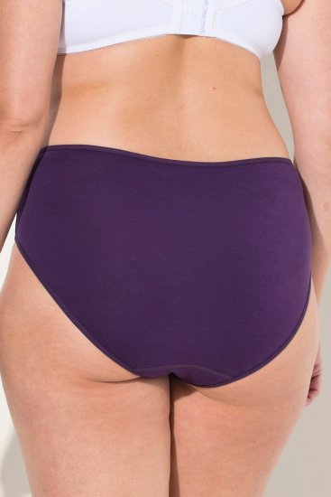 Ulla Popken 710201 Truser 5-pakning Aubergine - Truser - 