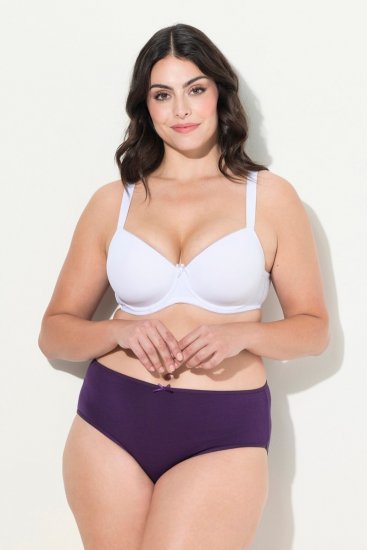 Ulla Popken 710201 Truser 5-pakning Aubergine - Truser - 