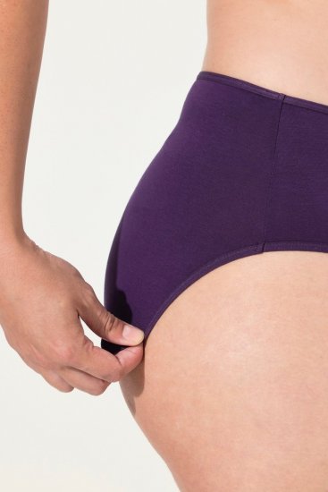 Ulla Popken 710201 Truser 5-pakning Aubergine - Truser - 