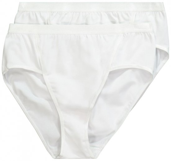 Ulla Popken 711214 Truser 2-pakning Hvit - Truser - 