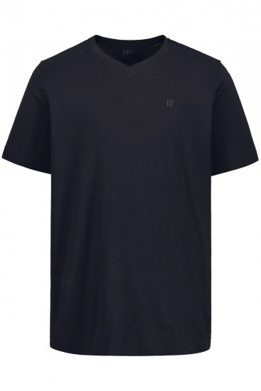 JP1880 711318 T-skjorte med V-hals 2-pakning Svart - T-skjorter - Store T-skjorter - 2XL-14XL