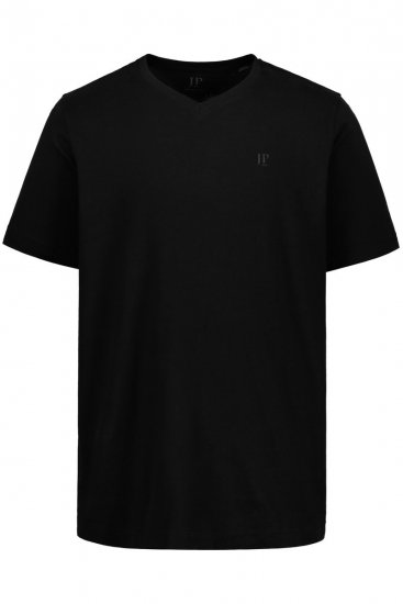 JP1880 711318 T-skjorte med V-hals 2-pakning Svart - T-skjorter - Store T-skjorter - 2XL-14XL