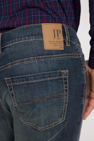 JP1880 Jeans Straight Fit Super Stretch Denim Used Blue - Jeans og bukser - Store Bukser og Store Jeans