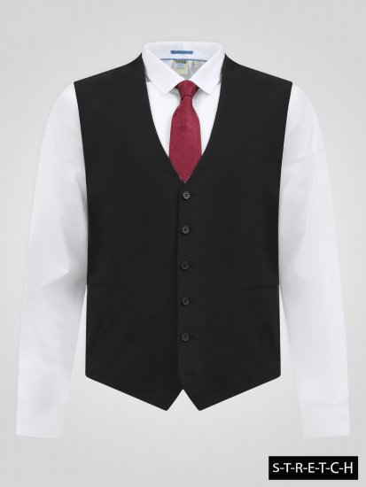D555 Ted Dressvest Svart - Dresser og blazere - Dresser i store størrelser