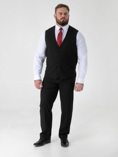 D555 Ted Dressvest Svart - Dresser og blazere - Dresser i store størrelser