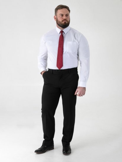 D555 Ted 4 Way Stretch Tailored Trouser Svart - Dresser og blazere - Dresser i store størrelser