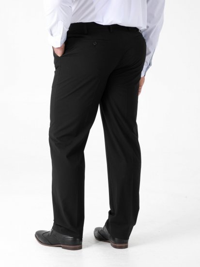 D555 Ted 4 Way Stretch Tailored Trouser Svart - Dresser og blazere - Dresser i store størrelser