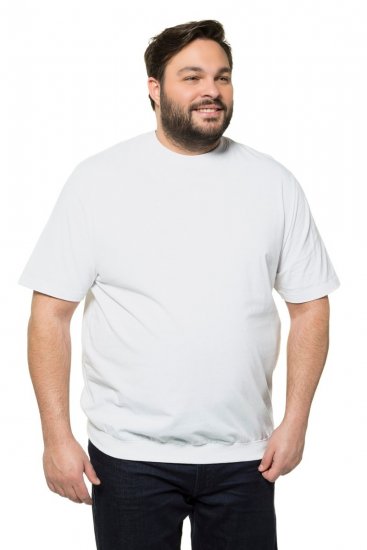 JP1880 712616 T-skjorte med magepasning Hvit - T-skjorter - Store T-skjorter - 2XL-14XL