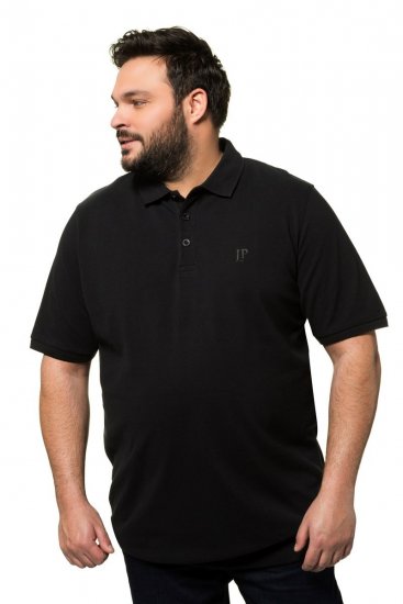 JP1880 712617 Pikéskjorte med magepasning Svart - Polo- & piqueskjorter - Poloskjorte i store størrelser - 2XL-8XL