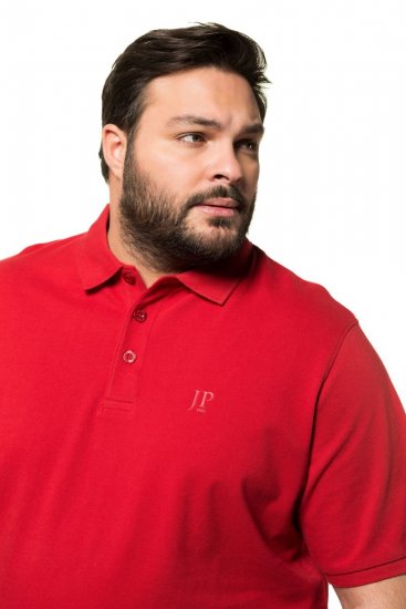 JP1880 712617 Pikéskjorte med magepasning Chilirød - Polo- & piqueskjorter - Poloskjorte i store størrelser - 2XL-8XL