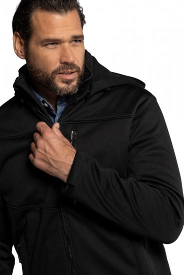 JP1880 714279 Softshelljakke med fleecefôr Svart - Jakker - Store jakker - 2XL-12XL