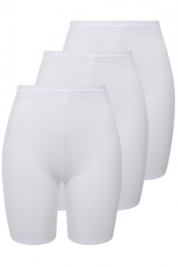 Ulla Popken 716595 Boksertruser med gnagbeskyttelse 3-pakning Hvit - Truser - 