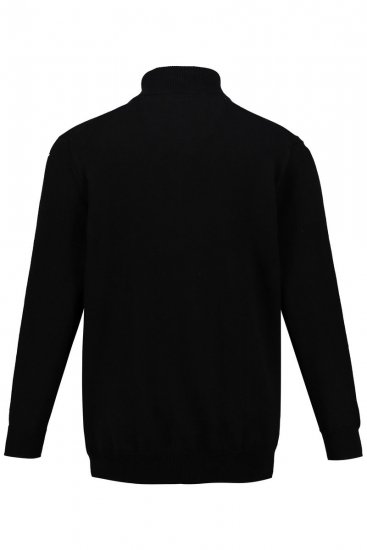 JP1880 716842 Halfzip strikkegenser Svart - Gensere og hettegensere - Store hettegensere - 2XL-14XL