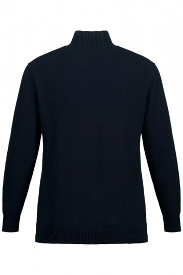 JP1880 716842 Halfzip strikkegenser Mørkeblå - Gensere og hettegensere - Store hettegensere - 2XL-14XL