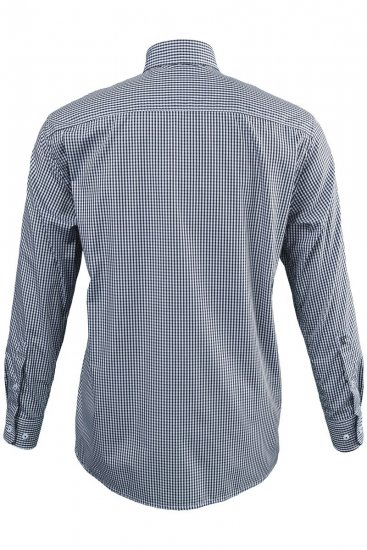 JP1880 722859 Langermet rutete skjorte Svart - Skjorter - Store skjorter - 2XL-8XL