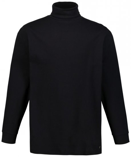 JP1880 723303 Langermet genser med rullekrage Svart - Gensere og hettegensere - Store hettegensere - 2XL-14XL