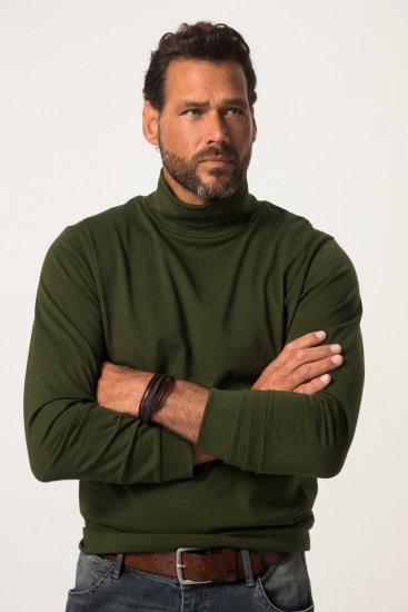 JP1880 Turtleneck Sweatshirt Green - Gensere og hettegensere - Store hettegensere - 2XL-14XL